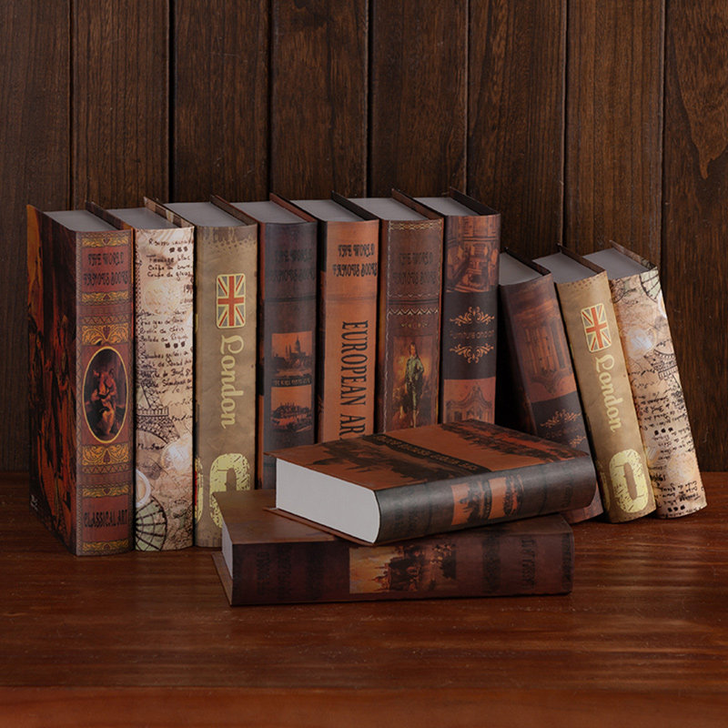 复古怀旧假书仿真书装饰书咖啡厅摆件道具书创意家居饰品摆设书本