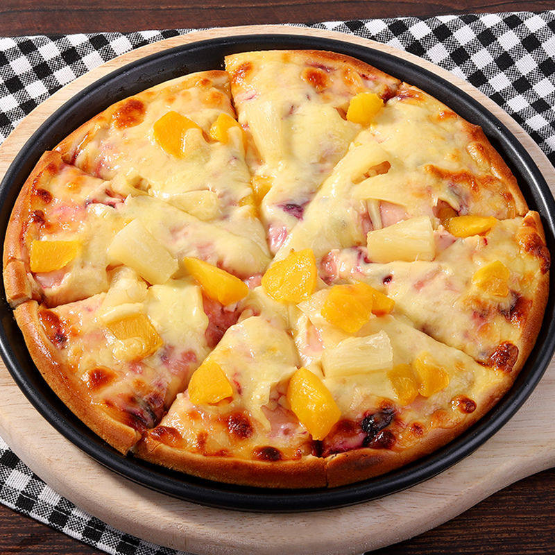 7英寸披萨比萨饼经典牛肉芝士榴莲金枪鱼成品加热其他烘焙半成品