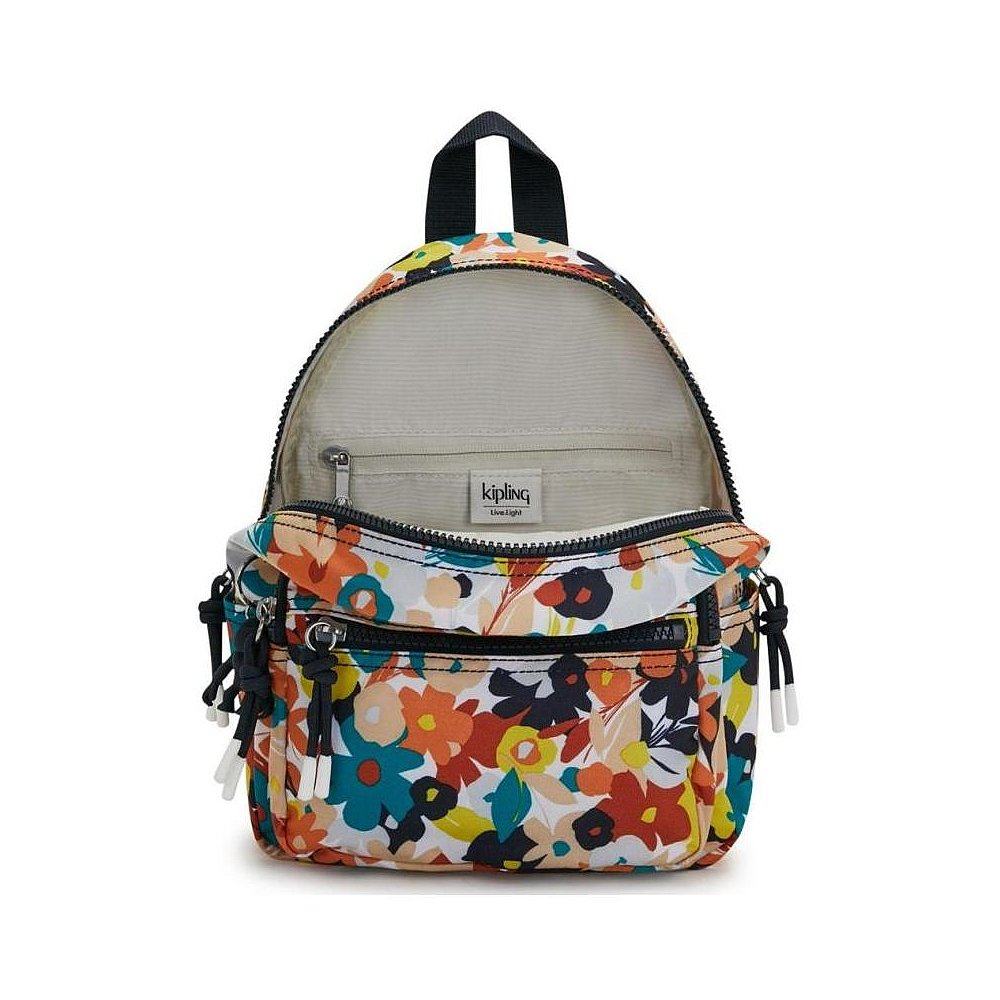 美国直邮kipling凯普普林女包双肩包背包碎花锦纶双肩背包