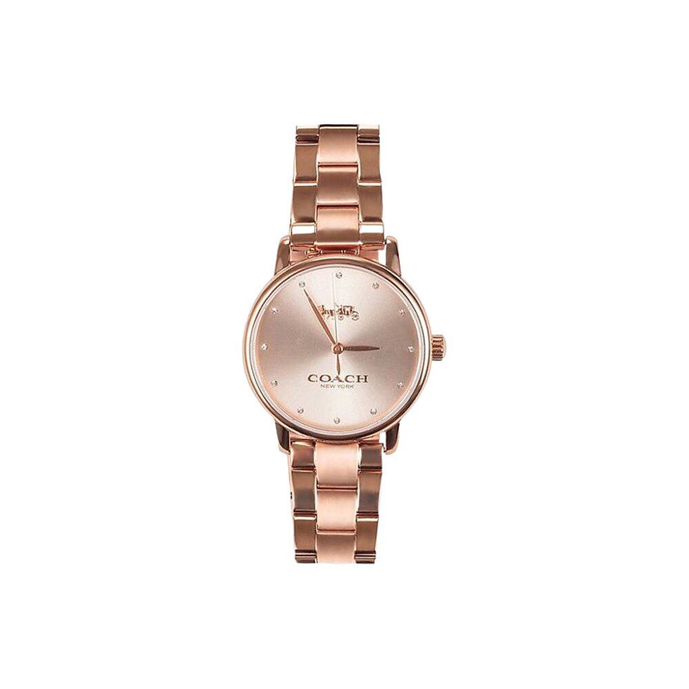 美国直邮coach蔻驰石英机芯蝴蝶按扣不锈钢手表欧美腕表