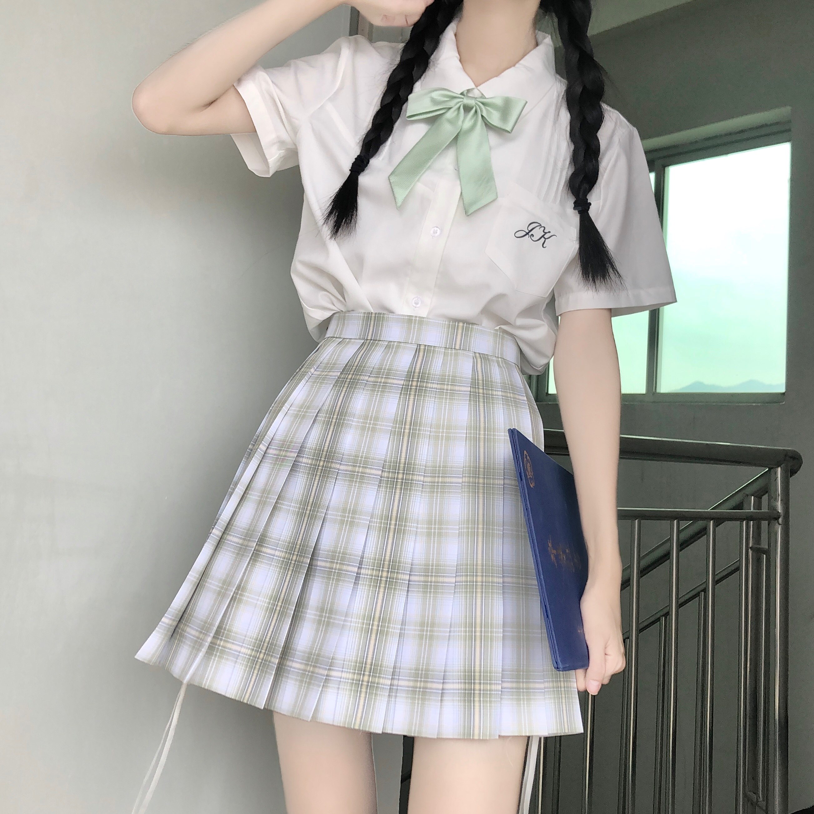 御茶家正版莺时原创jk制服裙短中长格裙秋冬学生校服