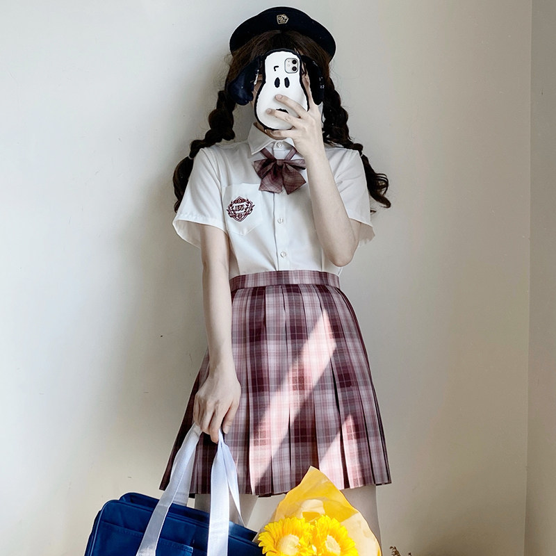 御茶家干枯玫瑰原创正版jk制服格裙短长春夏季学生校服