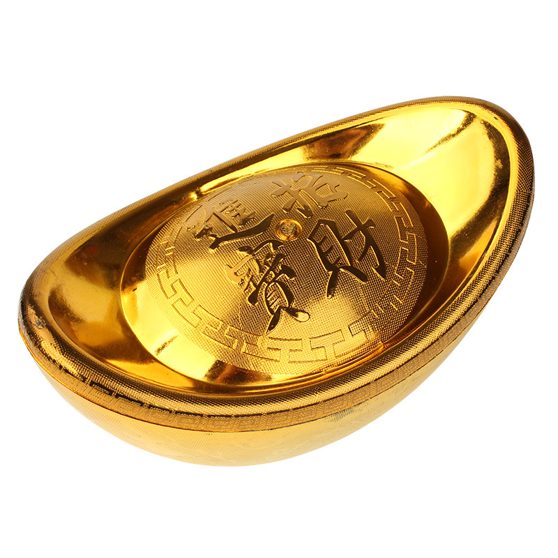 欧圣英金元宝摆件假元宝新年春节装饰品仿真元宝活动道具家居摆件