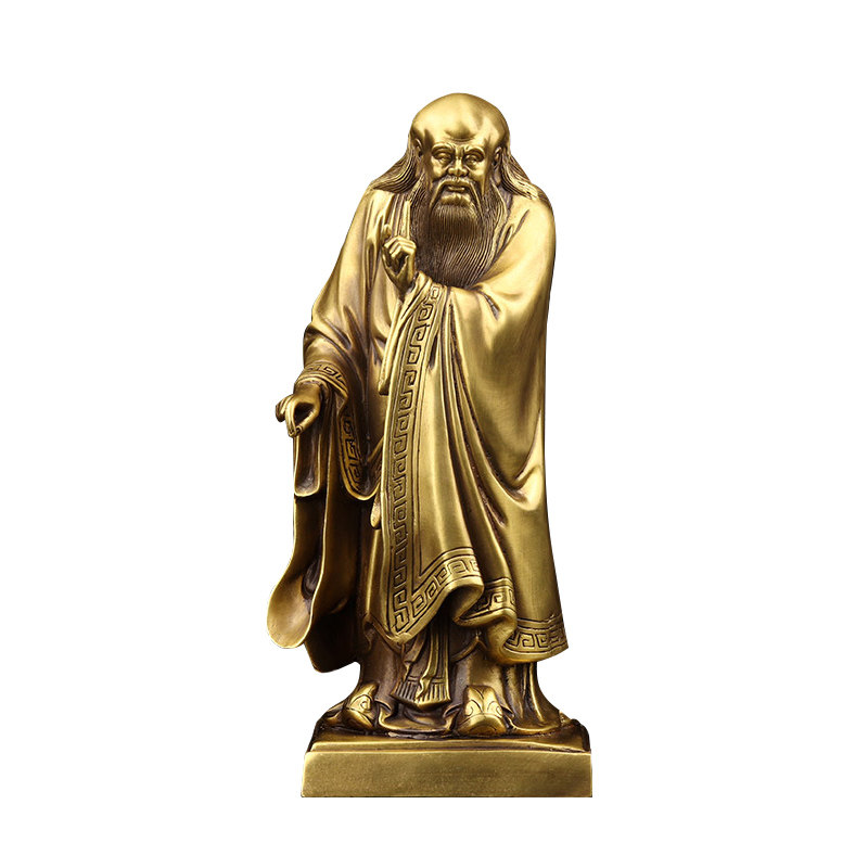 欧圣黄铜老子圣人老聃铜雕雕像摆件中式雕塑摆件