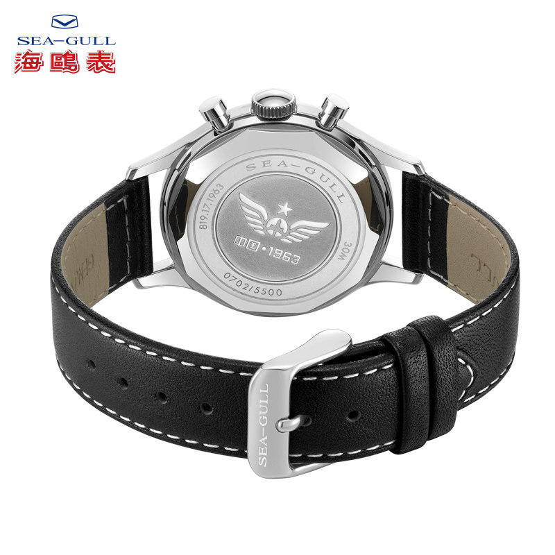 海鸥手表男士航空计时d304飞行码表复刻刻版国产腕表