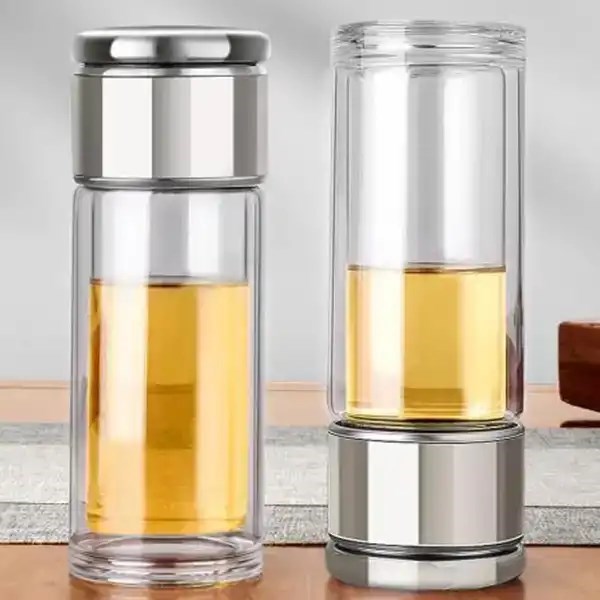 精工银山茶水分离玻璃杯德国工艺高端玻璃杯