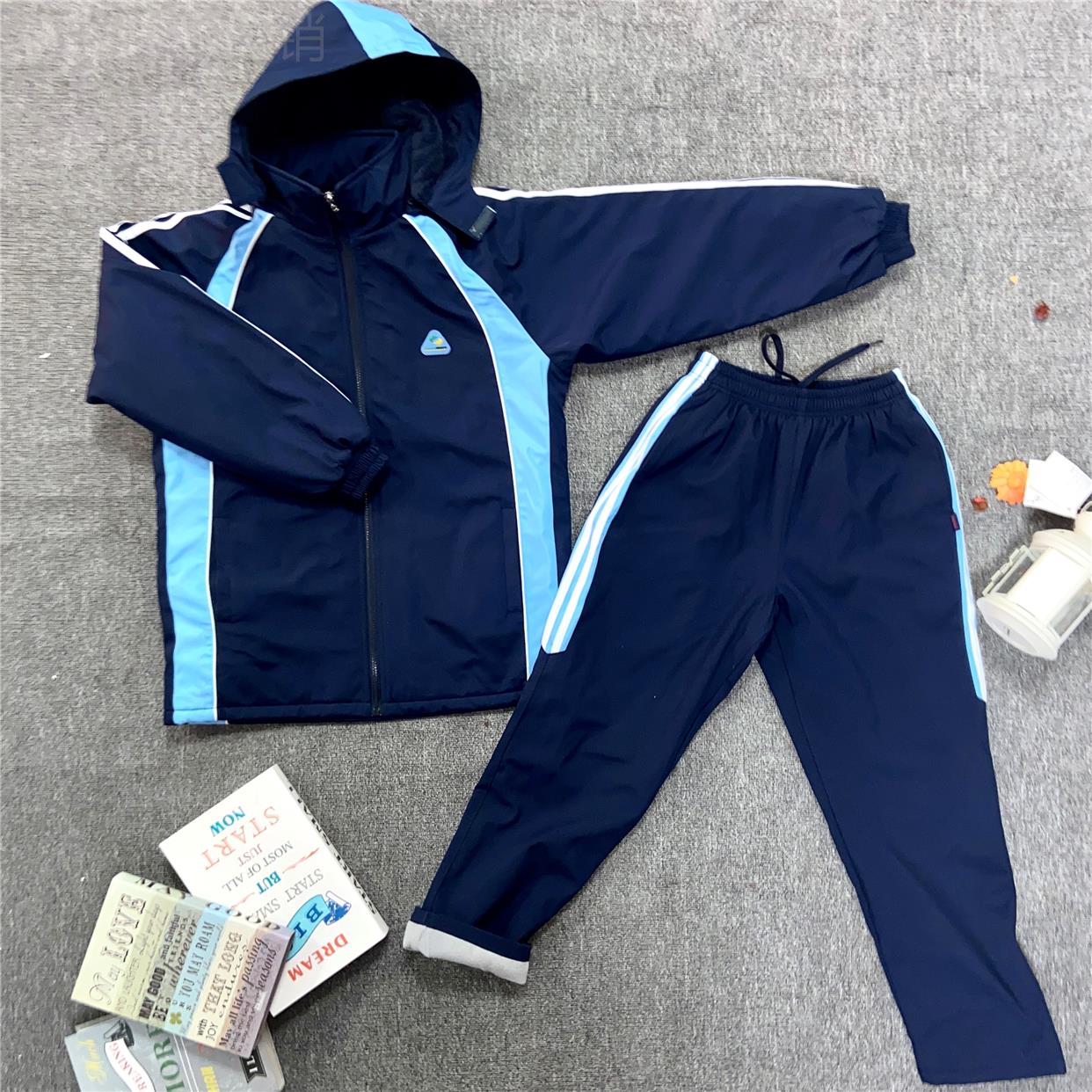 安阳中学2021-2023瑞安市实验冬装短袖长袖棉衣校服运动长裤