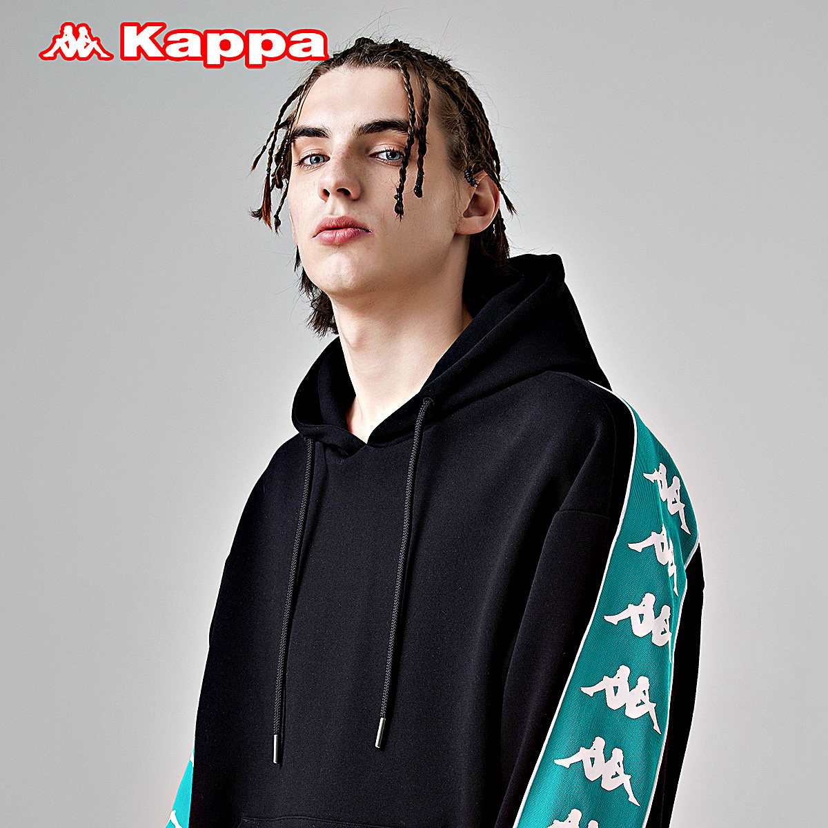 kappa卡帕outletsbanda串标情侣男女卫衣宽松帽衫运动卫衣