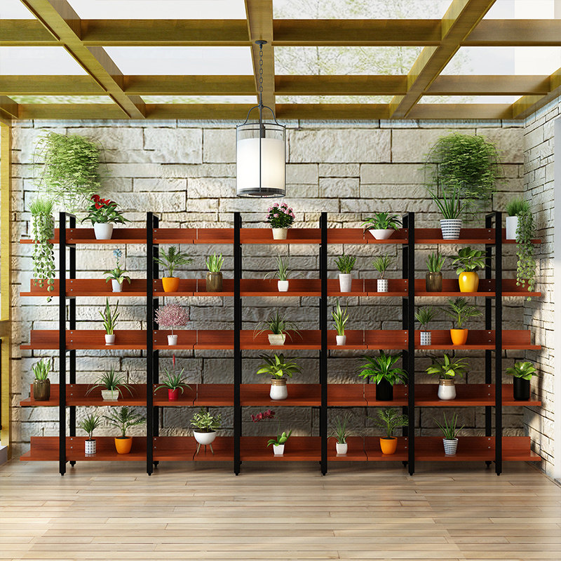 花架多功能花店展示架客厅铁艺货架落地式阳台室内绿萝多层置物架