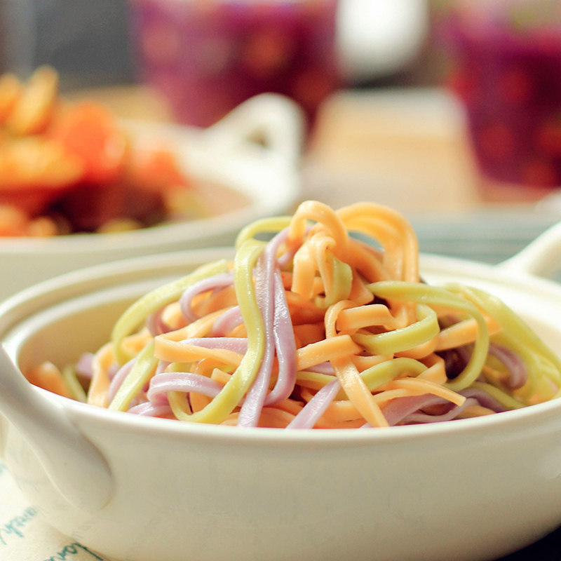 宝宝面条儿童蝴蝶面婴儿果蔬面蔬菜宝宝辅食面低钠无添加无盐 3罐