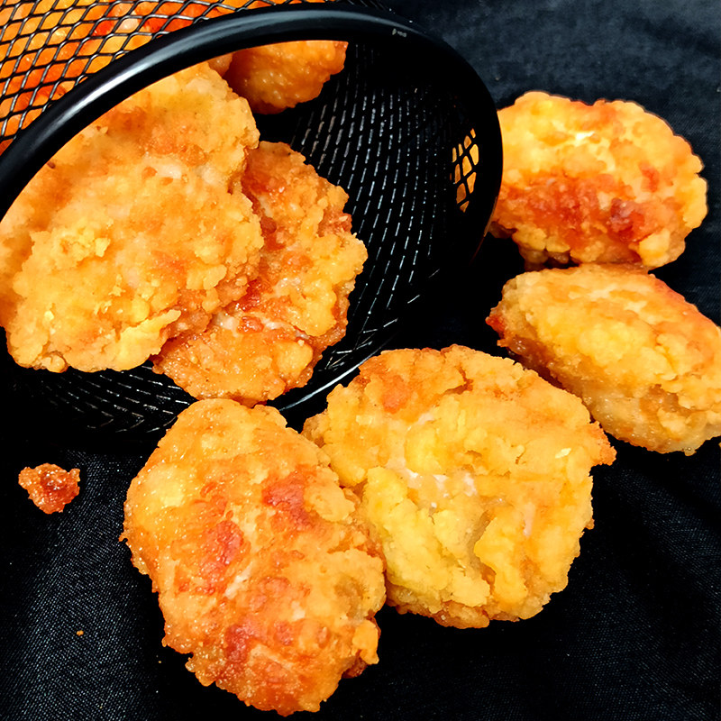 韩式炸鸡半成品冷冻油炸无骨鸡腿肉外卖商用香辣鸡肉块1kg包邮