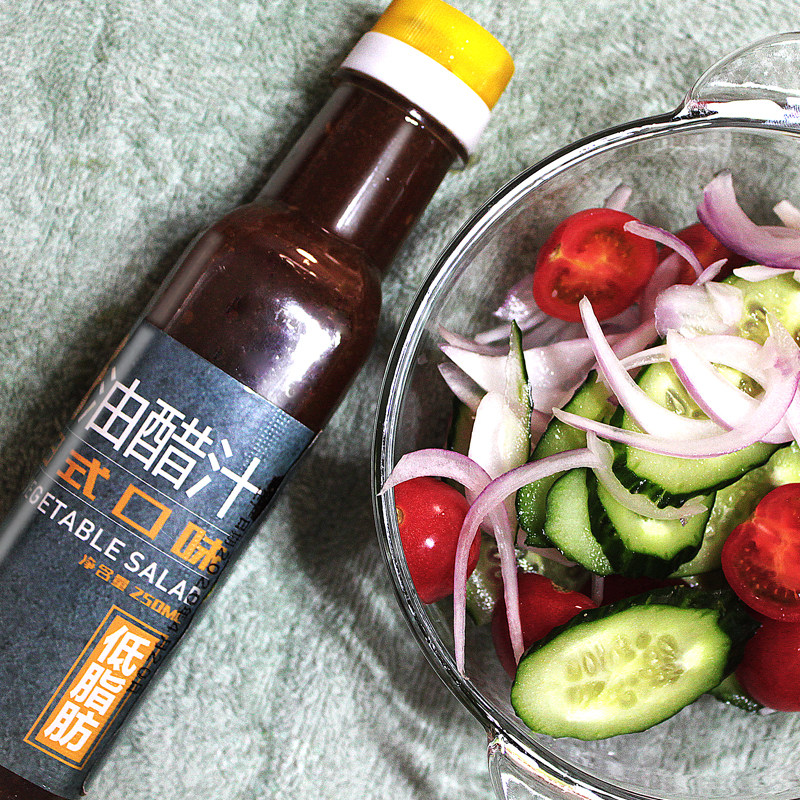 0脂肪脱无低脂油醋汁丘比日式沙拉汁水果蔬菜轻食低卡糖250ml*2瓶