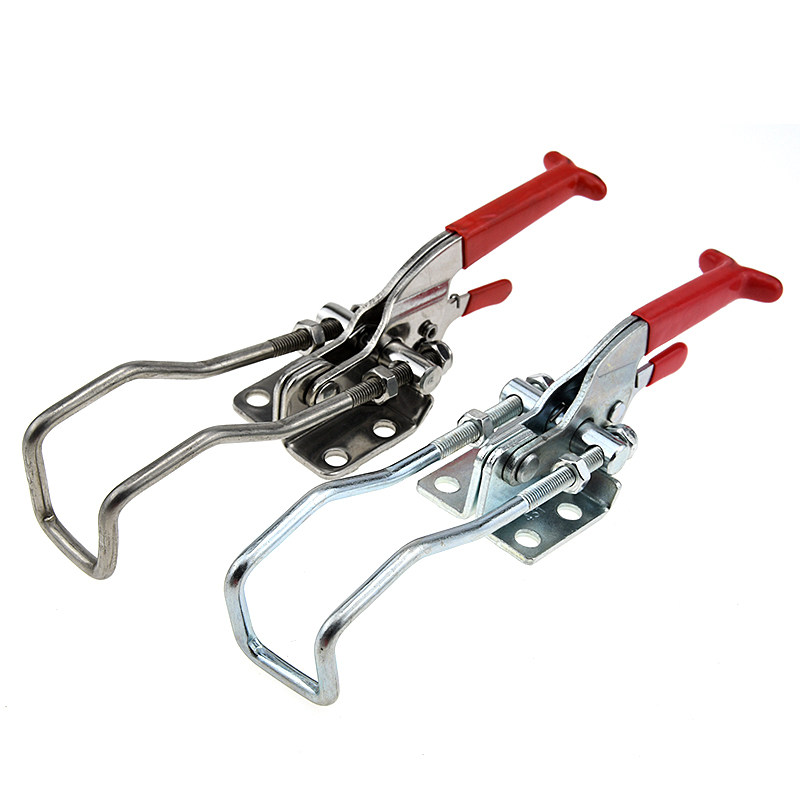 304不锈钢铁带自锁夹具 夹持工具锁扣锁夹搭扣箱扣快速压紧器门栓