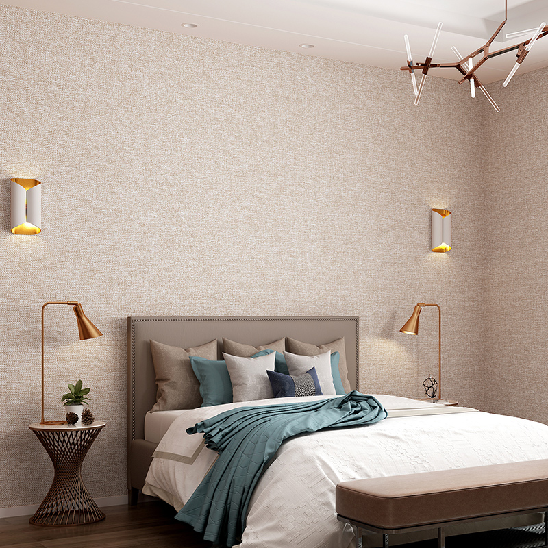 素色亚麻墙布无缝壁布家用现代简约墙布