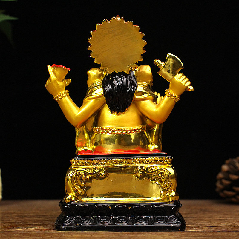 象鼻财神泰国象神摆件密宗藏传传红佛像泰式摆件
