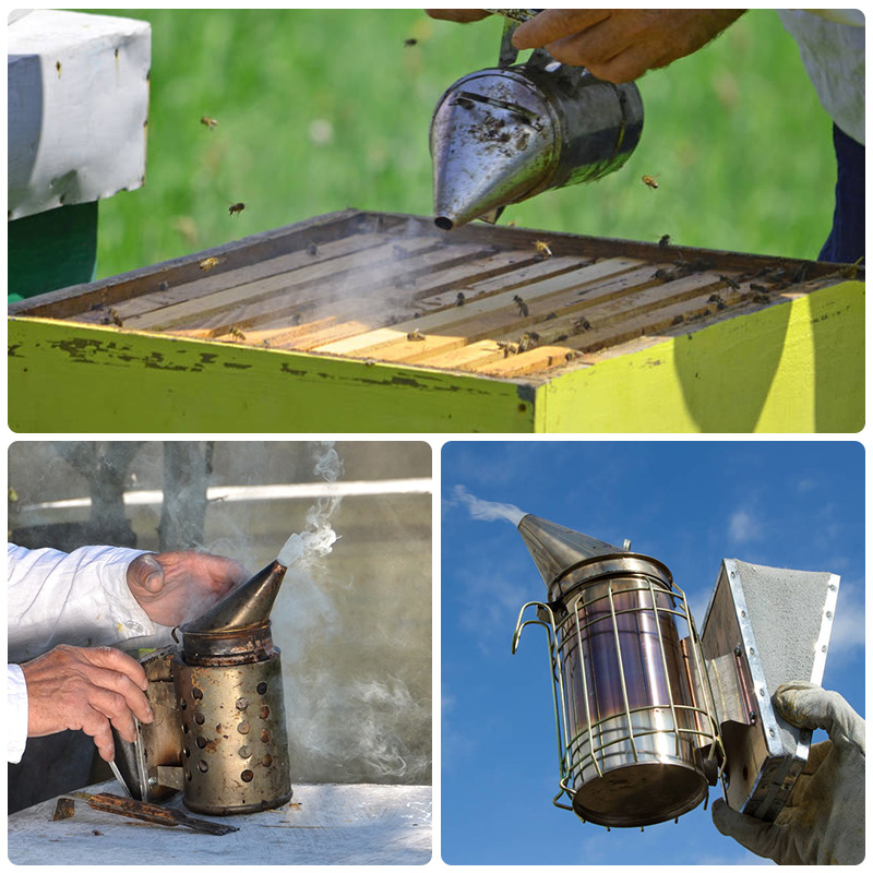 不锈钢喷烟器养蜂专用工具蜜蜂熏烟器熏蜂驱蜂送54枚熏烟弹