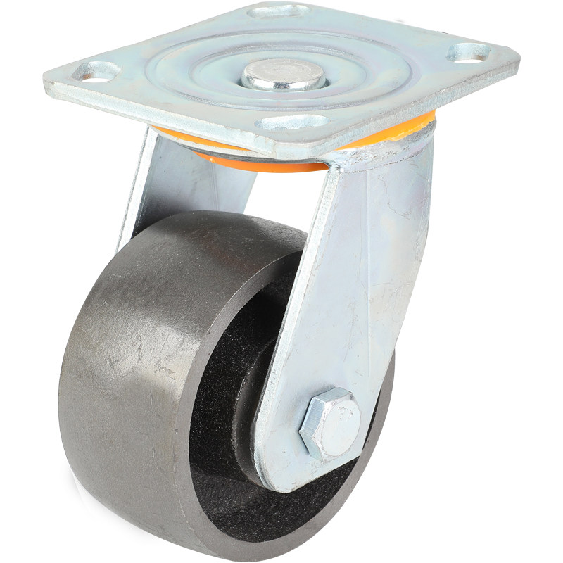 3寸全铁耐高温万向轮铸铁轮子4寸重型铁轮5寸烘箱轮子脚轮带刹车