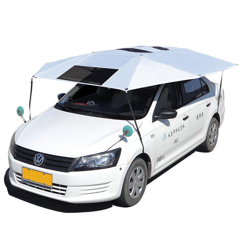 教练车遮阳伞汽车遮阳棚伞全自动车顶防晒棚车驾校汽车遮阳伞