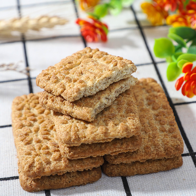 旺通豆奶粗粮无糖200克每包代餐饼干休闲下午茶酥性饼干
