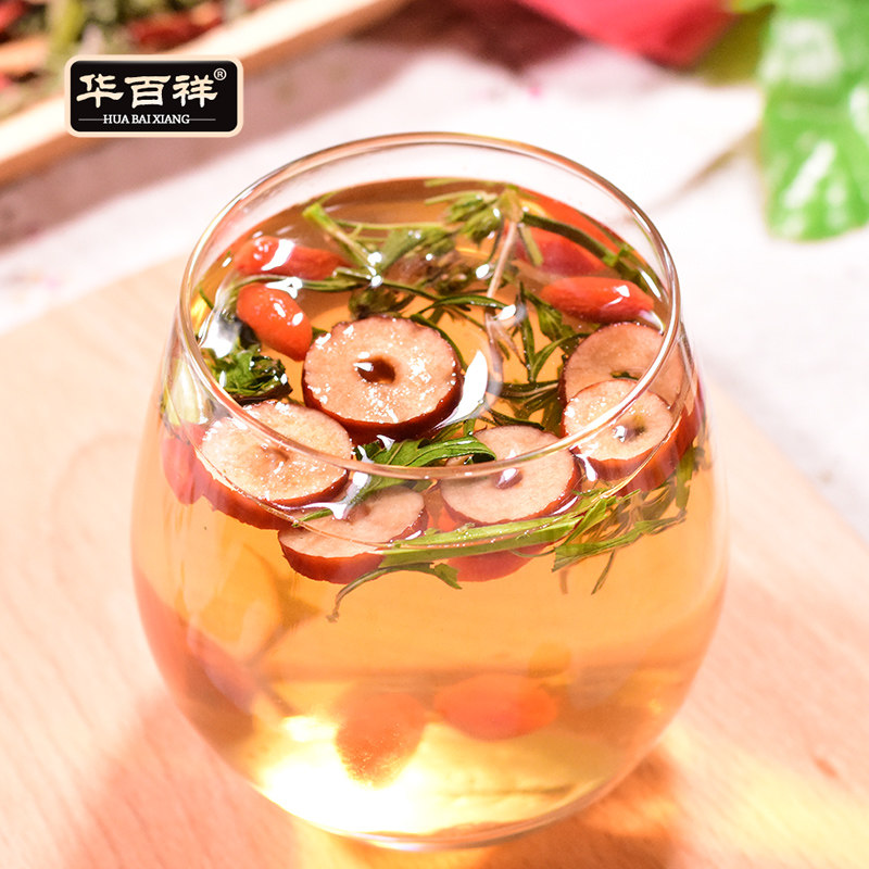 红枣枸杞益母草花茶经调中药材气血调理月经不调姨妈量少痛经推迟