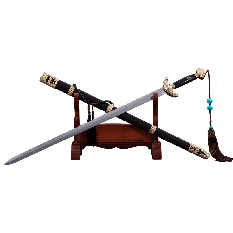 干将莫邪龙泉周松清宝剑清剑乾隆佩剑花纹钢太极剑镇宅辟邪未开刃