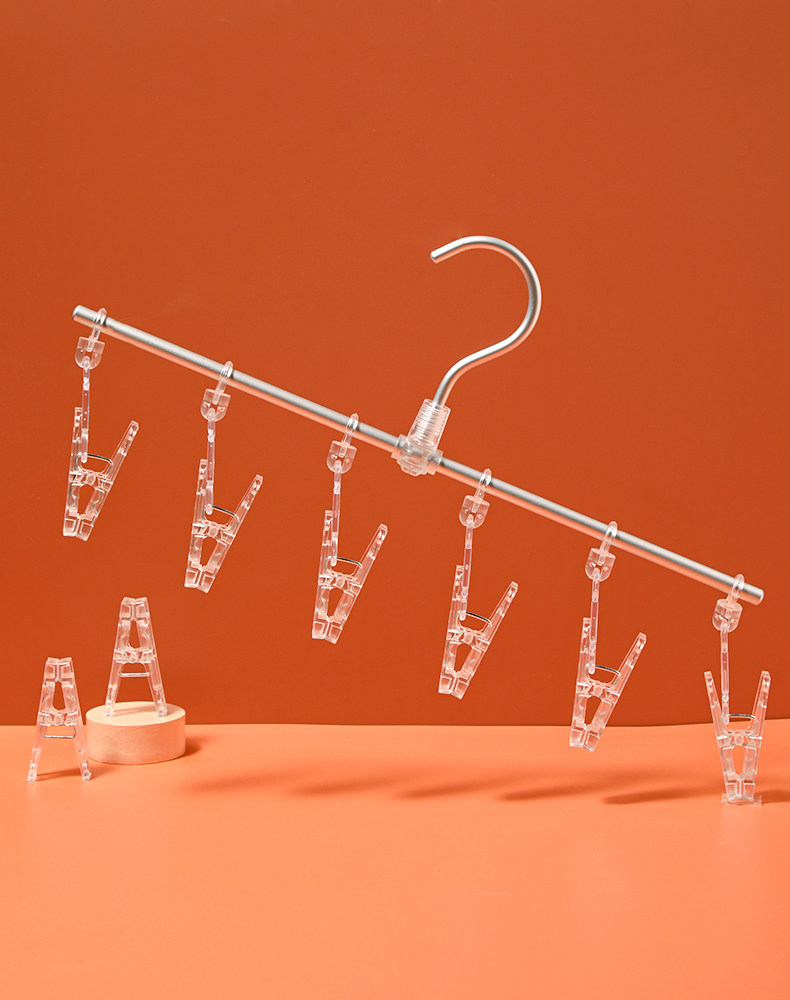 晾晒夹架款母鸡日本挂架字型透明简约夹子内衣夹子