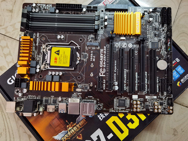 全新盒装主板gigabyte技嘉z97d3h支持1150ddr3内存主板