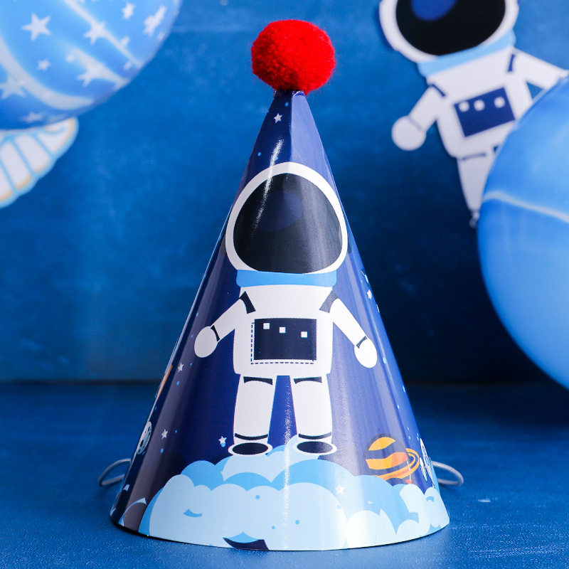 宇航员太空人火箭主题生日派对儿童宝宝周岁布置节庆布艺用品