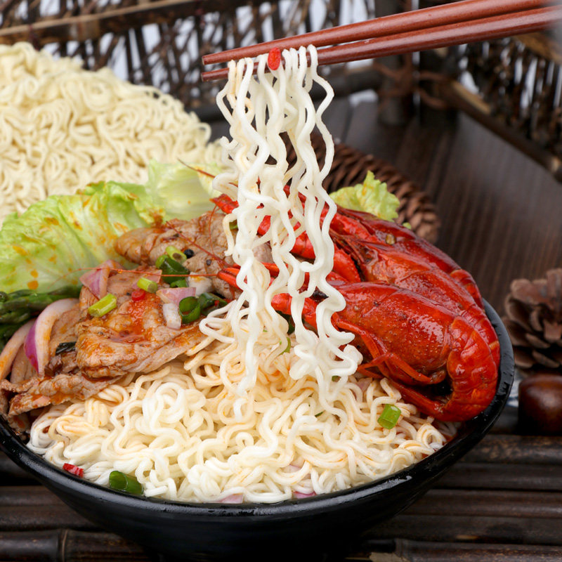 绿雅湖河源鲍鱼175kg油炸方便面整箱素食早餐面饼面条