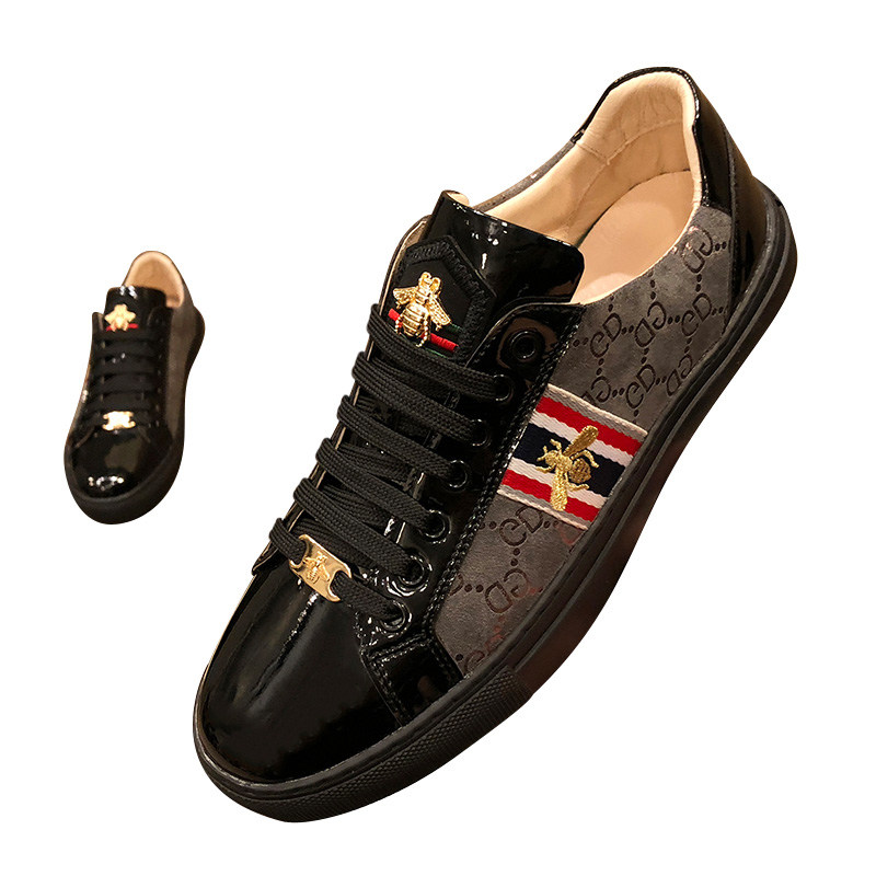 酷奇正品刺绣小白鞋高级百搭潮流皮面休闲板鞋休闲板鞋