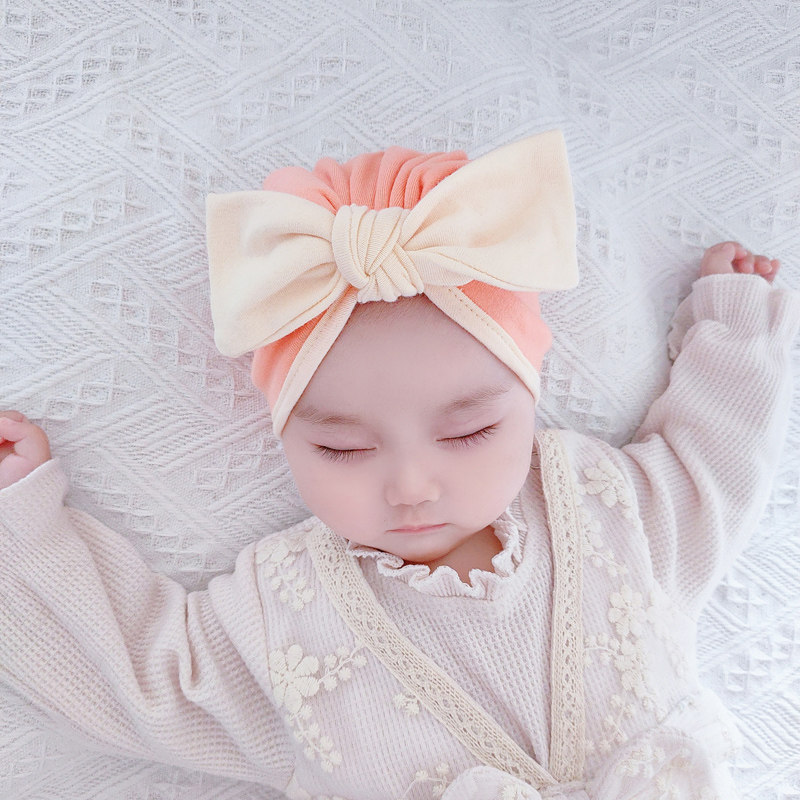 婴儿帽子春秋薄款婴幼婴幼儿儿女宝宝可爱超萌帽子