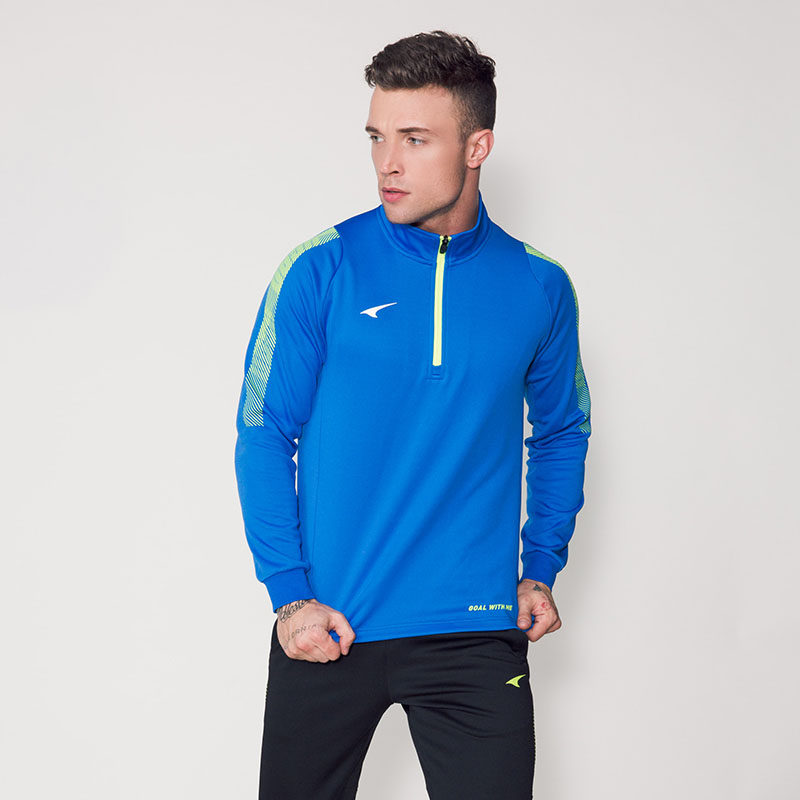 足球秋冬锐克长袖训练套装半拉拉链运动上衣足球服