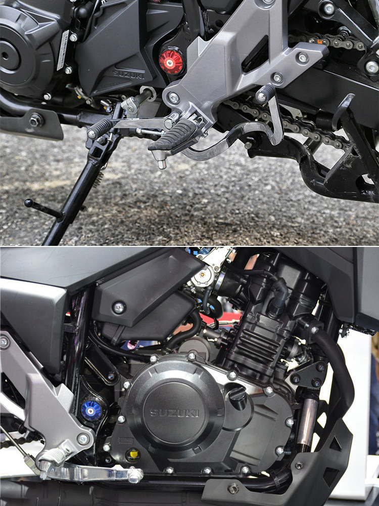 dl250堵盖车防尘孔防尘gw250车身车架铃木适用摩托车其他摩托车用品