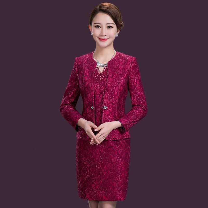 2021五一结婚礼婚宴喜婆婆装妈妈父母高贵礼服大码服装红色旗袍