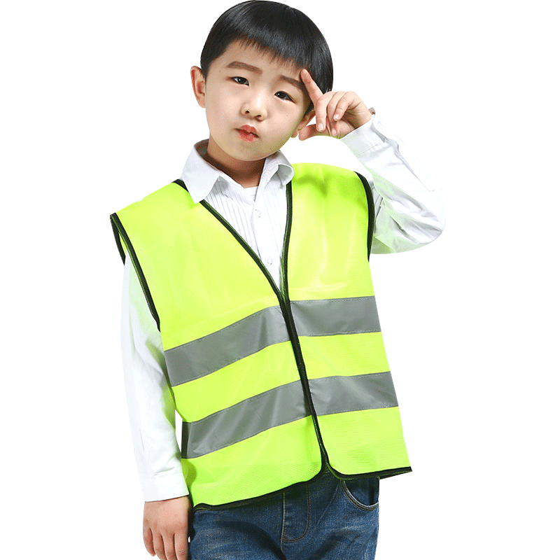 反光背心儿童荧光黄马甲马甲学生交通安全安全安全服反光安全服