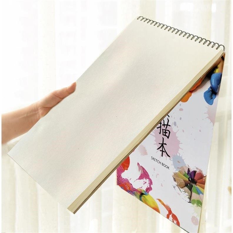 画本a4素描本子文具加厚纸板0页绘画空白素描