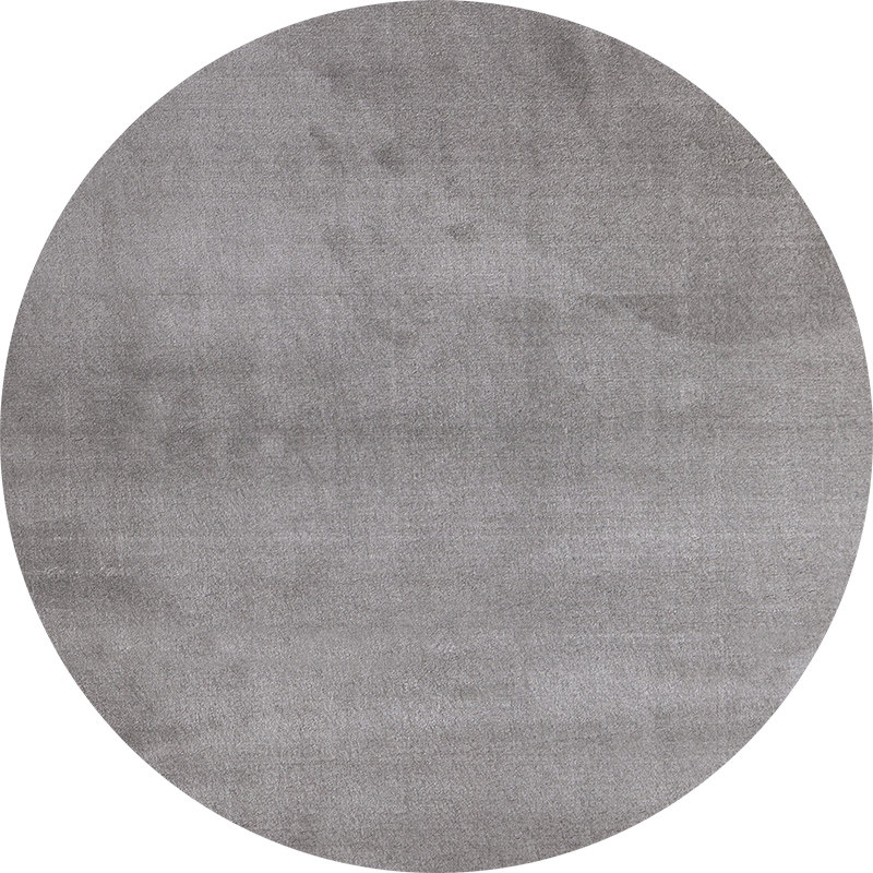 纯色地毯圆形灰色素色客厅茶几北欧现代简约轻奢地毯