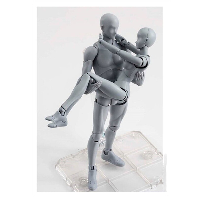 动漫shf关节可动素体男女人体手办人偶素描手办