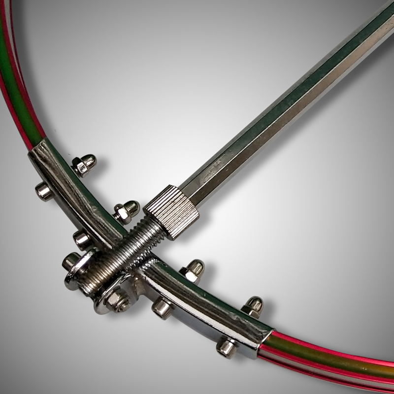 加厚不锈钢鱼护配件通用实心地插一体万向定位竞技渔护圈垂钓渔具