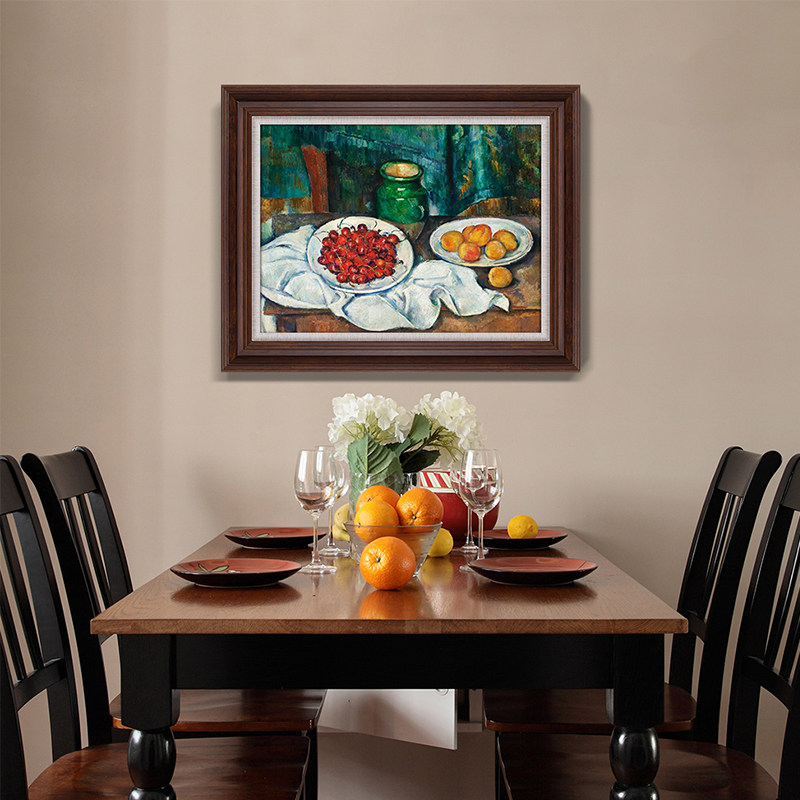 奕境欧式餐厅油画墙壁壁挂静物法国轻奢装饰画油画