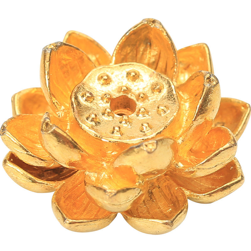 金色莲花小香家用室内点香器香座小号迷你线香香薰炉