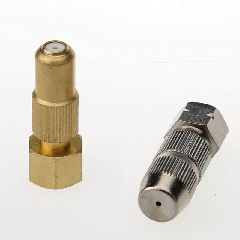 高压喷头雾化可调陶瓷喷嘴除尘工地降尘细雾农用喷雾器直喷喷头铜