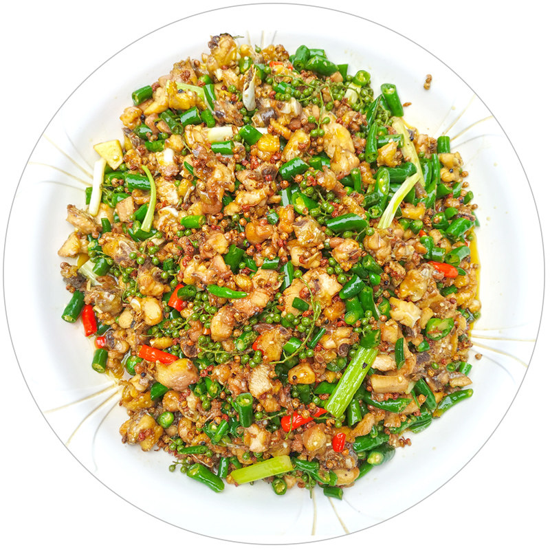 城吃重庆花椒齐名辣子子鸡麻辣尖椒鸡铁山土特产鸡熟食