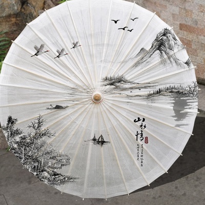 【山水】古风古典油纸伞实用防雨防晒复古纯手工遮阳传统汉服摄影