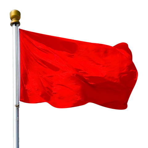 空白旗无字红旗室内会议室装饰型布户外双面防水四3号旗子大定做3带