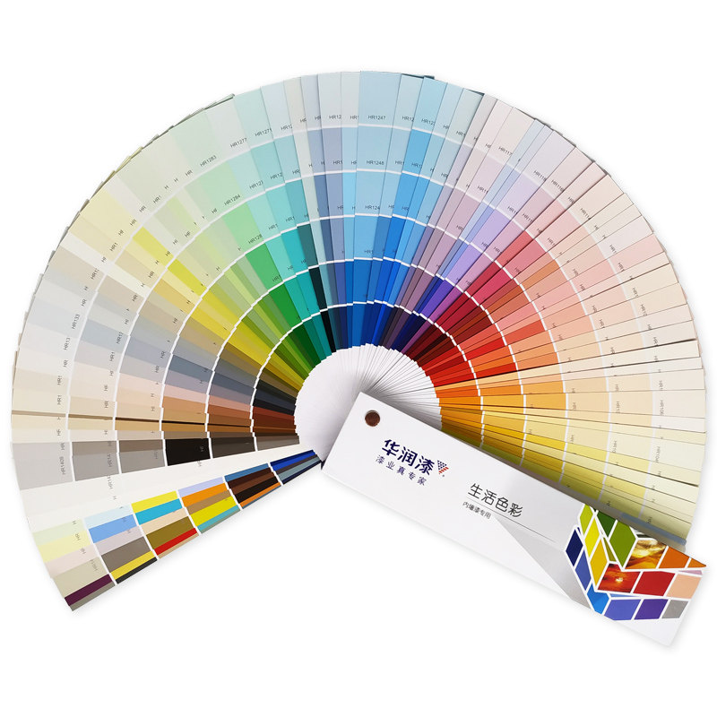 新版正品华润漆色卡国际标准470种色彩内外墙漆专用油漆涂料调色配