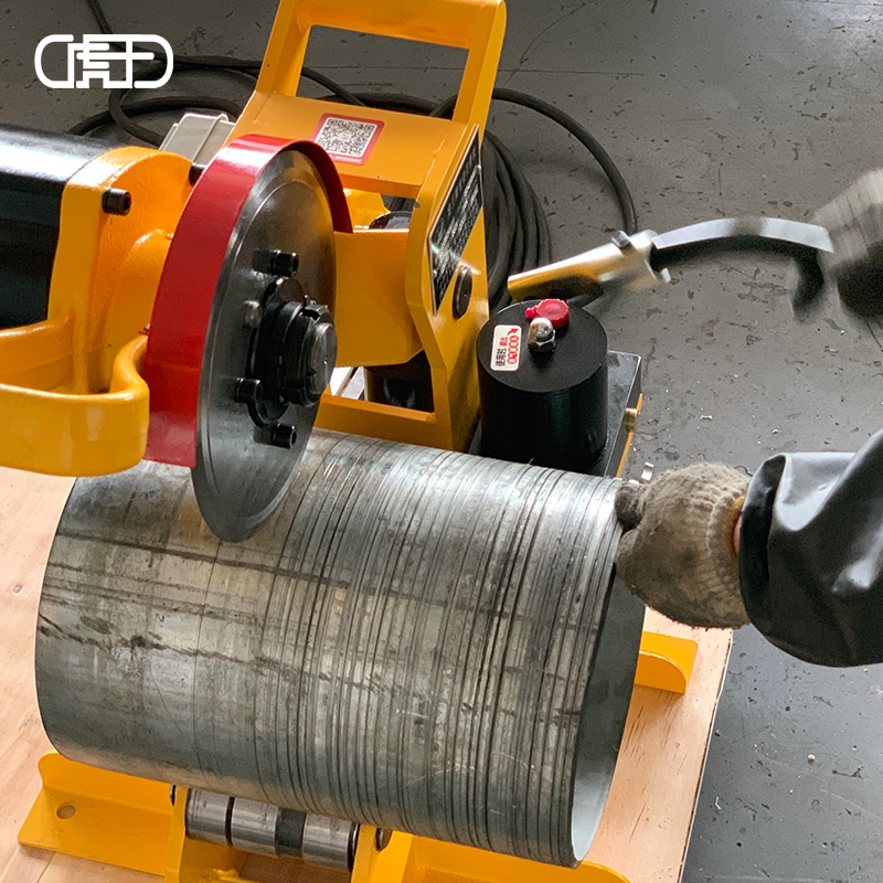 管机虎王电动液压小型切管切割镀锌消防不锈钢管切割机