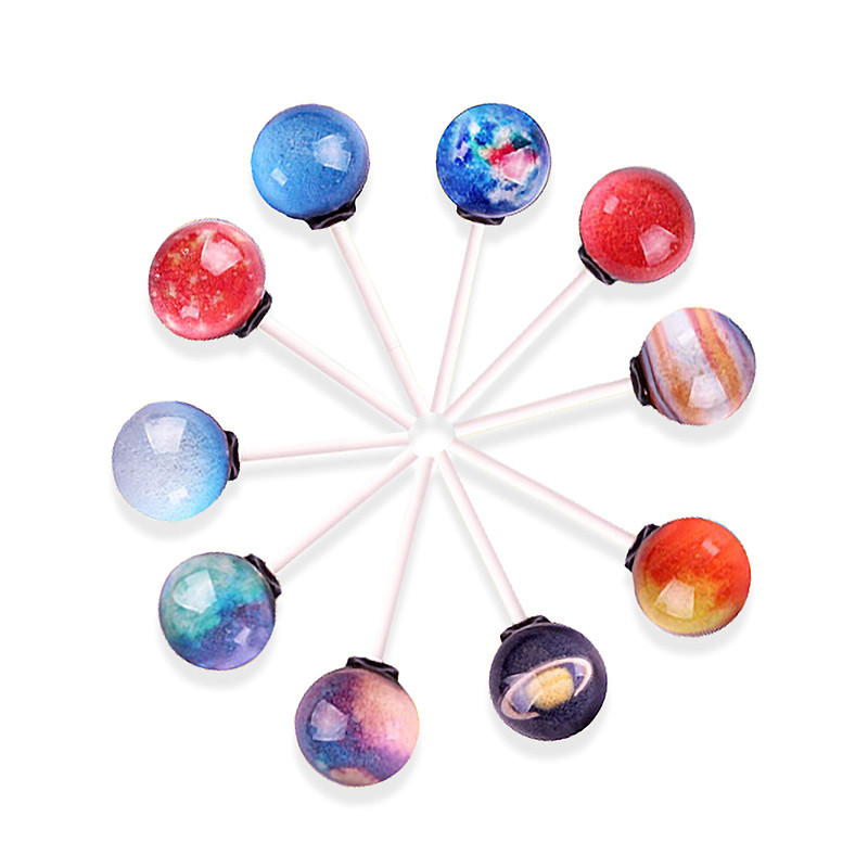 典趣18g*10支创意地球星空棒棒糖礼盒装情人节表白女生生日礼物_双氙