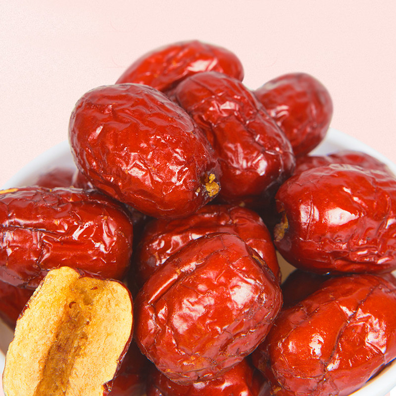 酥脆500g若羌灰枣空心红枣无核嘎嘣脆枣烘干枣类制品