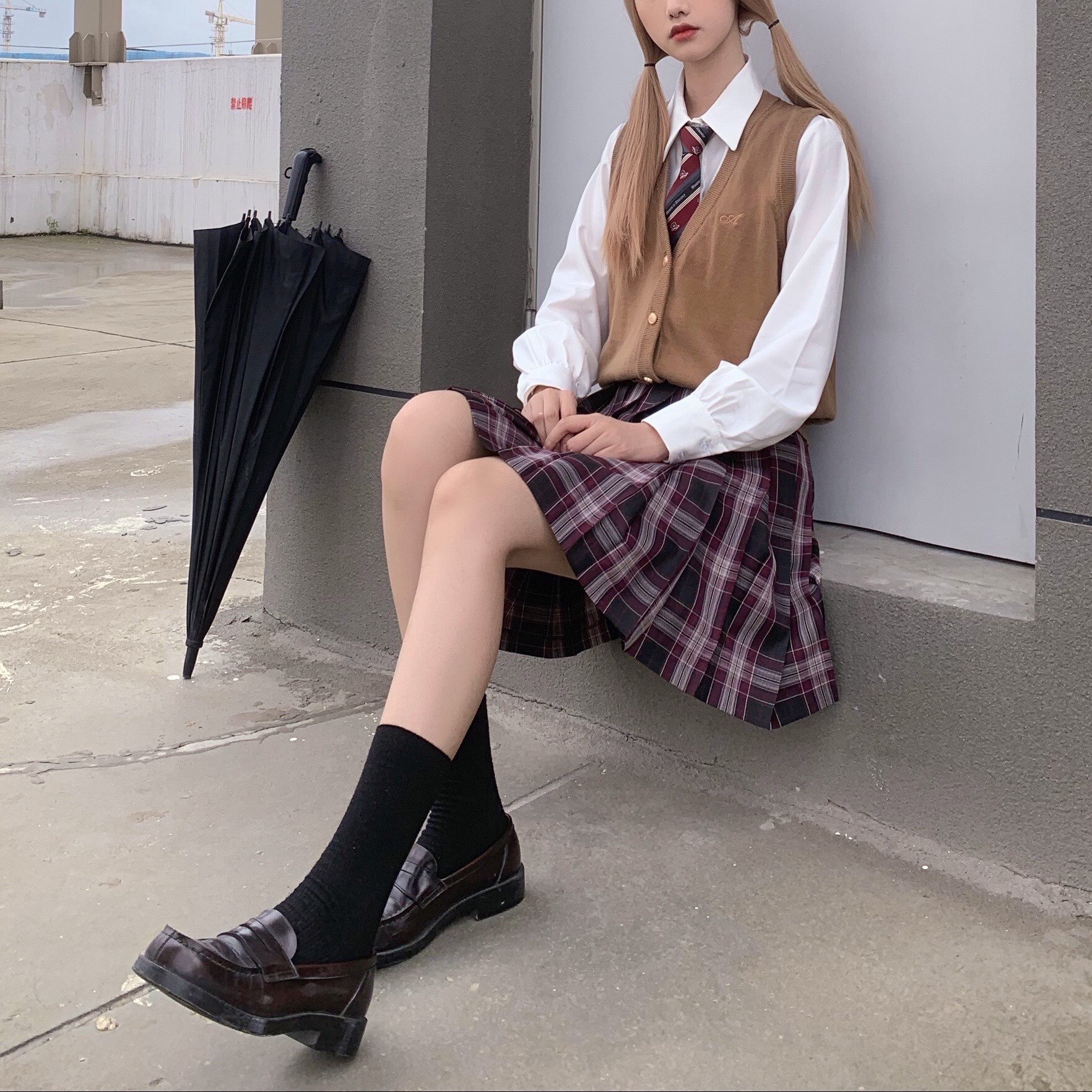 春日部原创正统制服jk创格交织tr现货赤沢学生校服